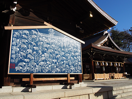 長野縣護国神社の巨大絵馬